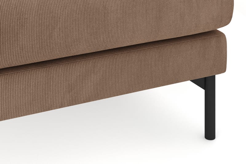 Menard 4-personers Højrevendt Dyb L-formet Chaiselongsofa i Manchester - Brun - Møbler - Sofaer - Sofa med chaiselong