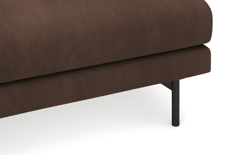 Menard 4-personers Venstrevendt Dyb L-formet Chaiselongsofa i Manchester - Brun - Møbler - Sofaer - Sofa med chaiselong