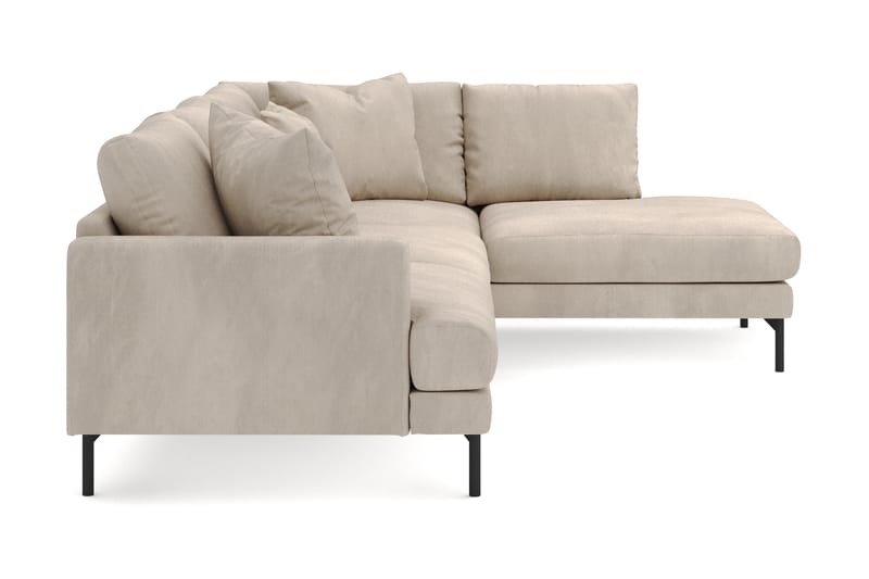 Menard 4-personers Højrevendt Dyb L-formet Chaiselongsofa i Manchester - Greige - Møbler - Sofaer - Sofa med chaiselong
