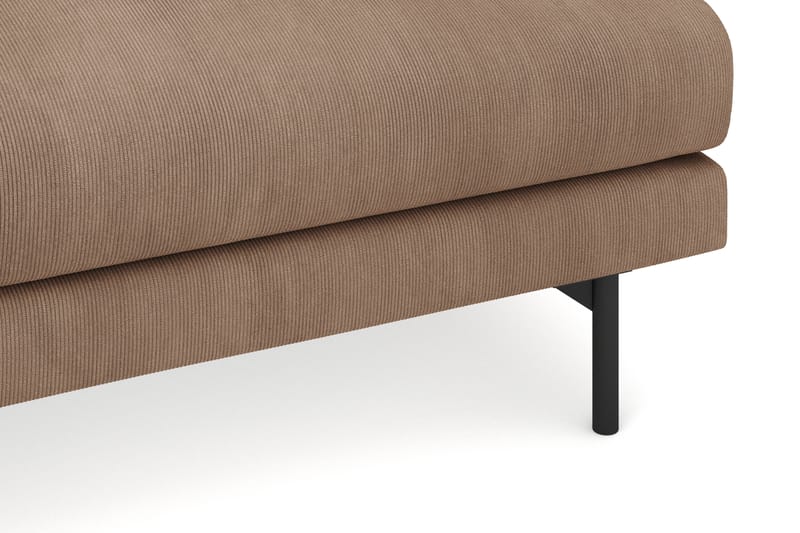 Menard 4-personers Venstrevendt Dyb L-formet Chaiselongsofa i Manchester - Brun - Møbler - Sofaer - Sofa med chaiselong