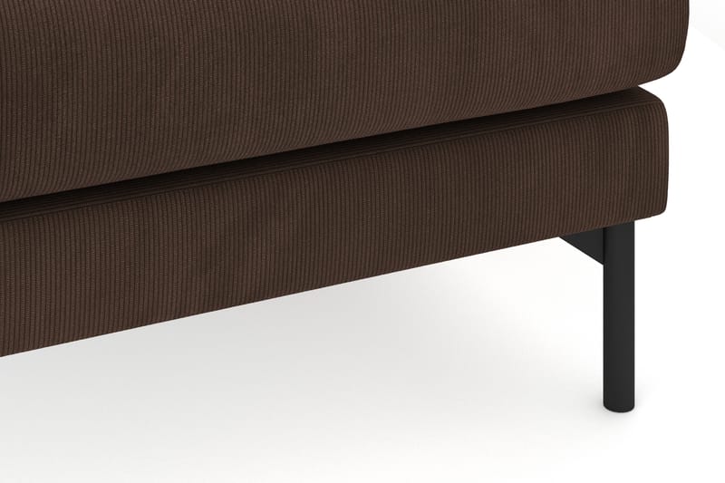 Menard 4-personers Højrevendt Dyb L-formet Chaiselongsofa i Manchester - Brun - Møbler - Sofaer - Sofa med chaiselong