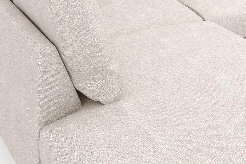 Menard 4-personers Venstrevendt Dyb L-formet Chaiselongsofa i Stof - Beige - Møbler - Sofaer - Sofa med chaiselong