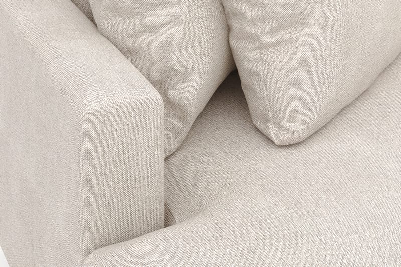 Menard 4-personers Venstrevendt L-formet Divansofa i Stof - Beige - Møbler - Sofaer - Sofa med chaiselong