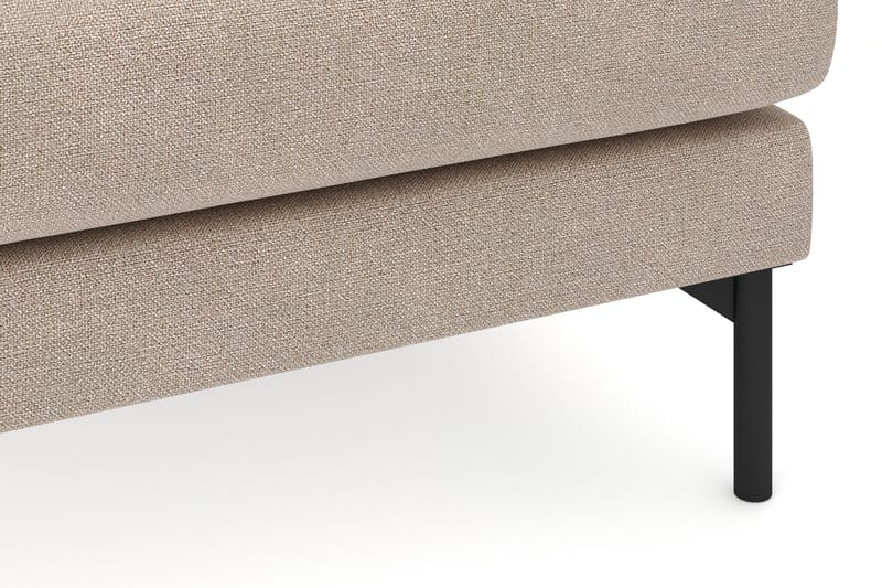 Menard 4-personers Højrevendt Dyb L-formet Chaiselongsofa i Stof - Beige - Møbler - Sofaer - Sofa med chaiselong