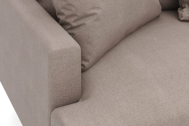 Menard 4-personers Højrevendt Dyb L-formet Chaiselongsofa i Stof - Brun - Møbler - Sofaer - Sofa med chaiselong