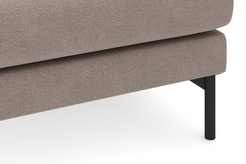 Menard 4-personers Højrevendt Dyb L-formet Chaiselongsofa i Stof - Brun - Møbler - Sofaer - Sofa med chaiselong