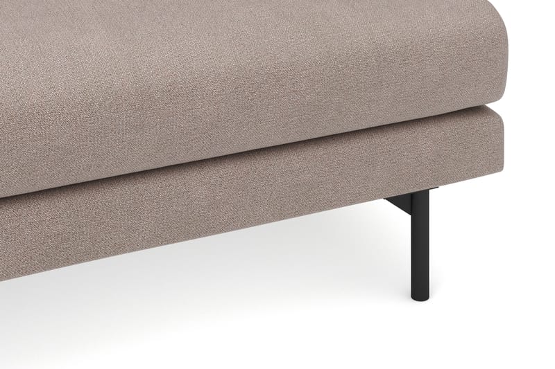 Menard 4-personers Venstrevendt Dyb L-formet Chaiselongsofa i Stof - Brun - Møbler - Sofaer - Sofa med chaiselong