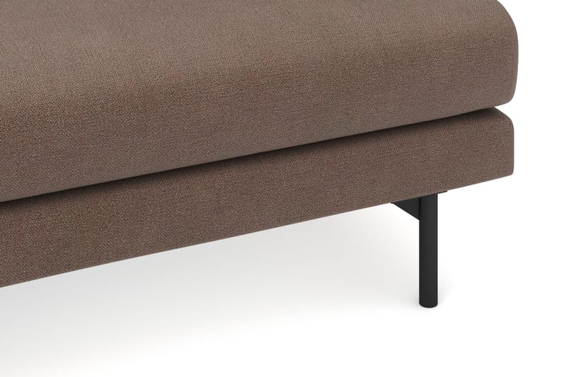 Menard 4-personers Venstrevendt Dyb L-formet Chaiselongsofa i Stof - Brun - Møbler - Sofaer - Sofa med chaiselong