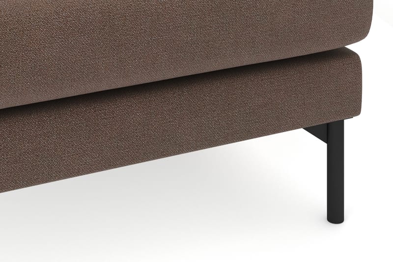 Menard 4-personers Højrevendt Dyb L-formet Chaiselongsofa i Stof - Brun - Møbler - Sofaer - Sofa med chaiselong