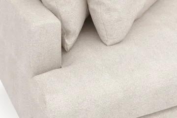 Menard 4-personers Højrevendt L-formet Divansofa i Stof - Beige - Møbler - Sofaer - Sofa med chaiselong