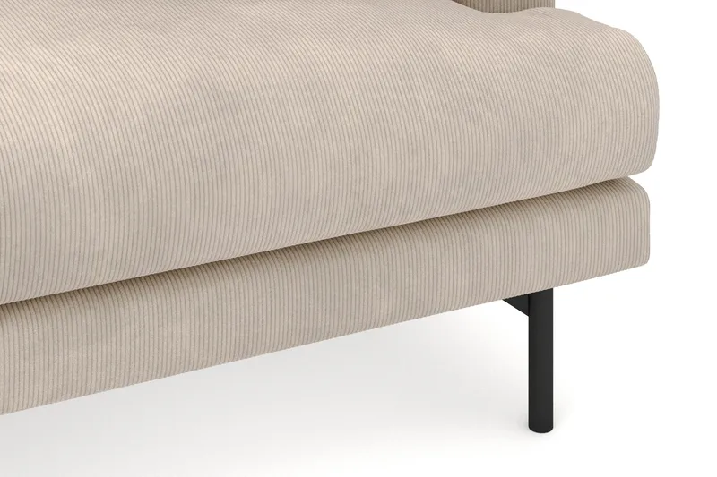 Menard 4-personers Venstrevendt Dyb L-formet Divansofa i Manchester - Greige - Møbler - Sofaer - Sofa med chaiselong