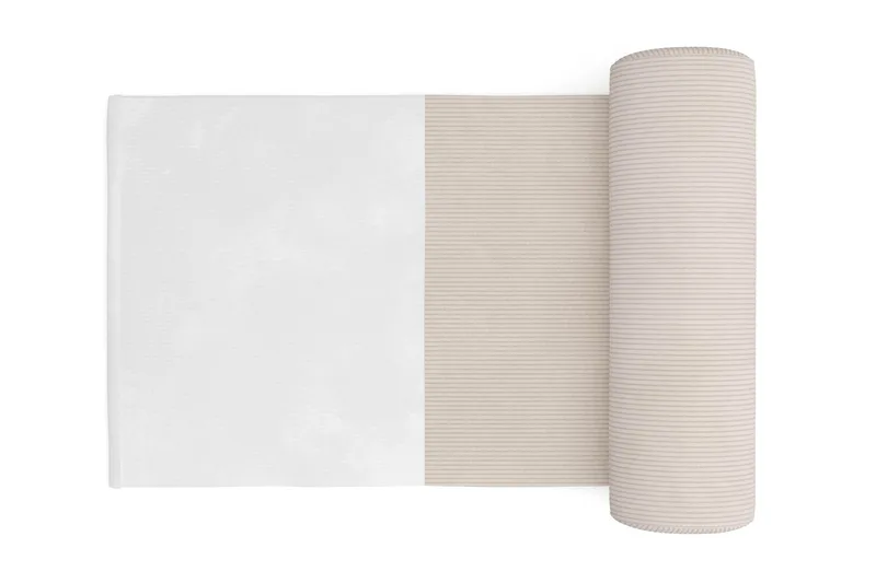 Menard 4-personers Venstrevendt L-formet Chaiselongsofa i Manchester med 2 Nakkepuder - Beige - Møbler - Sofaer - Sofa med chaiselong - 4 personers sofa med chaiselong