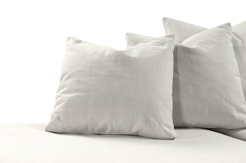 Menard 4-personers Venstrevendt Dyb L-formet Chaiselongsofa i Stof - Lysegrå - Møbler - Sofaer - Sofa med chaiselong