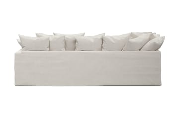 Menard 4-personers Venstrevendt Dyb L-formet Chaiselongsofa i Stof - Beige - Møbler - Sofaer - Sofa med chaiselong - 4 personers sofa med chaiselong