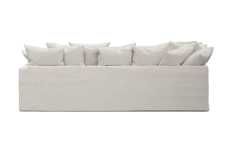 Menard 4-personers Venstrevendt Dyb L-formet Chaiselongsofa i Stof - Beige - Møbler - Sofaer - Sofa med chaiselong - 4 personers sofa med chaiselong