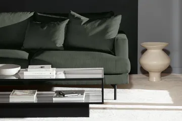 Menard 4-personers Venstrevendt Dyb L-formet Chaiselongsofa i Manchester - Grøn - Møbler - Sofaer - Sofa med chaiselong