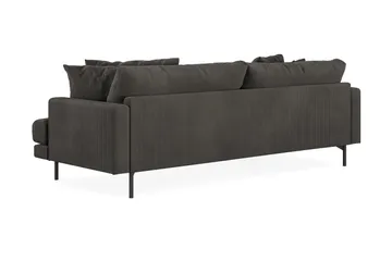 Menard 4-personers Venstrevendt L-formet Divansofa i Manchester - Mørkegrå - Møbler - Sofaer - Sofa med chaiselong - 4 personers sofa med chaiselong