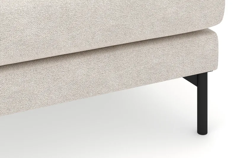 Menard 4-personers Højrevendt Dyb L-formet Chaiselongsofa i Stof - Beige - Møbler - Sofaer - Sofa med chaiselong