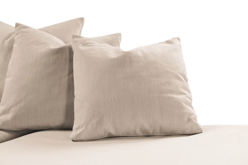 Menard 4-personers Højrevendt L-formet Chaiselongsofa i Stof - Beige - Møbler - Sofaer - Sofa med chaiselong