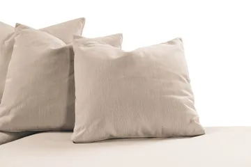 Menard 4-personers Højrevendt Dyb L-formet Chaiselongsofa i Stof - Beige - Møbler - Sofaer - Sofa med chaiselong