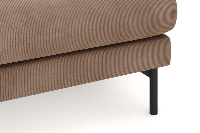 Menard 4-personers Højrevendt L-formet Divansofa i Manchester - Brun - Møbler - Sofaer - Sofa med chaiselong