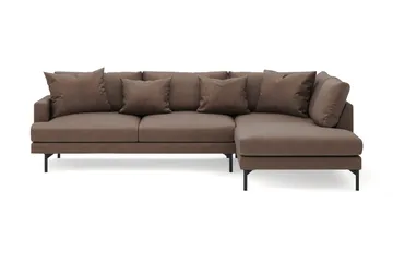 Menard 4-personers Højrevendt Dyb L-formet Chaiselongsofa i Stof