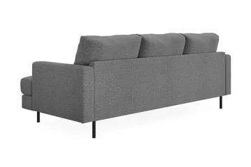 Menard Compact 3-personers Venstrevendt L-formet Divansofa i Stof - Mørkegrå - Møbler - Sofaer - Sofa med chaiselong