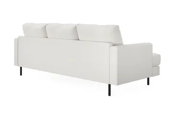 Menard Compact 3-personers Højrevendt L-formet Divansofa i Bouclé - Hvid - Møbler - Sofaer - Sofa med chaiselong