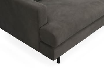 Menard Compact 3-personers Højrevendt L-formet Divansofa i Manchester - Mørkegrå - Møbler - Sofaer - Sofa med chaiselong