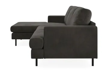 Menard Compact 3-personers Venstrevendt L-formet Divansofa i Manchester - Mørkegrå - Møbler - Sofaer - Sofa med chaiselong