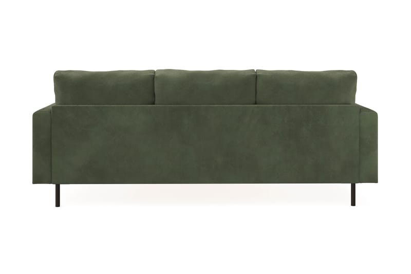 Menard Compact 3-personers Højrevendt L-formet Divansofa i Manchester - Grøn - Møbler - Sofaer - Sofa med chaiselong
