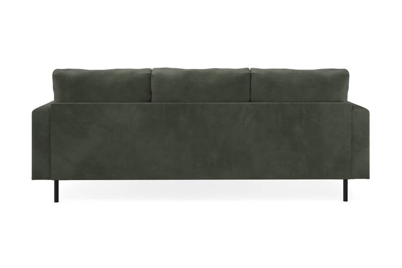 Menard Compact 3-personers Højrevendt L-formet Divansofa i Manchester - Mørkegrøn - Møbler - Sofaer - Sofa med chaiselong
