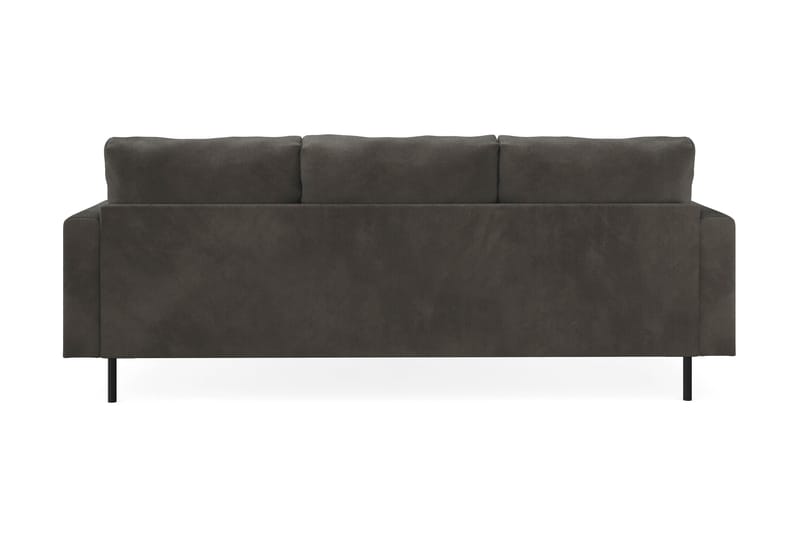 Menard Compact 3-personers Højrevendt L-formet Divansofa i Manchester - Mørkegrå - Møbler - Sofaer - Sofa med chaiselong