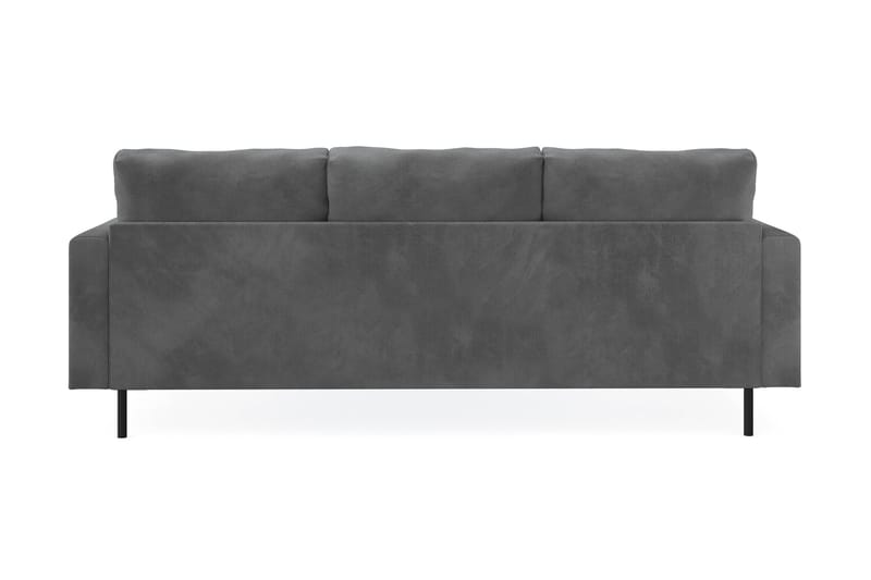 Menard Compact 3-personers Højrevendt L-formet Divansofa i Manchester - Grå - Møbler - Sofaer - Sofa med chaiselong