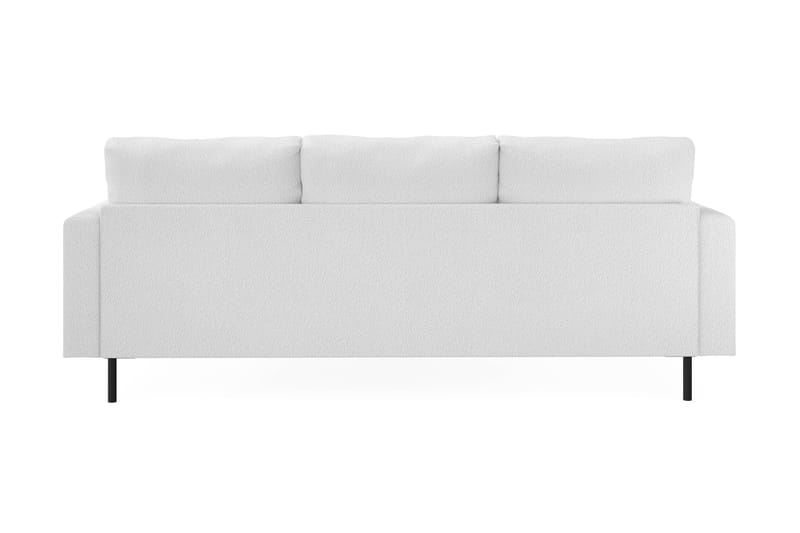 Menard Compact 3-personers Højrevendt L-formet Divansofa i Bouclé - Hvid - Møbler - Sofaer - Sofa med chaiselong