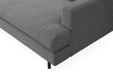 Menard Compact 3-personers Venstrevendt L-formet Divansofa i Stof - Mørkegrå - Møbler - Sofaer - Sofa med chaiselong