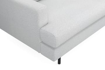 Menard Compact 3-personers Højrevendt L-formet Divansofa i Stof - Lysegrå - Møbler - Sofaer - Sofa med chaiselong