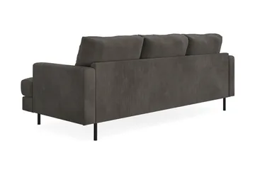 Menard Compact 3-personers Venstrevendt L-formet Divansofa i Manchester - Mørkegrå - Møbler - Sofaer - Sofa med chaiselong