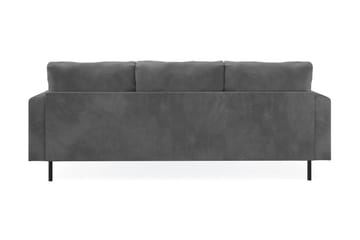 Menard Compact 3-personers Højrevendt L-formet Divansofa i Manchester - Grå - Møbler - Sofaer - Sofa med chaiselong