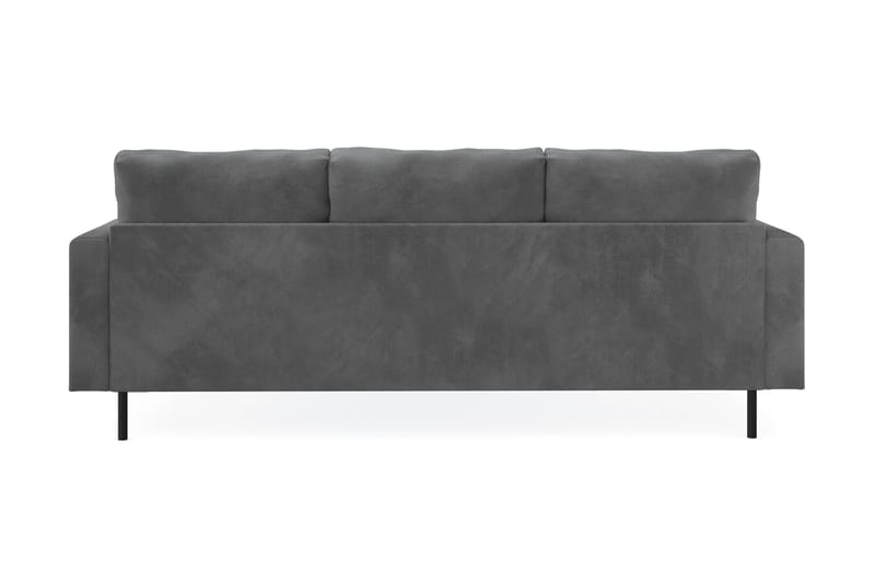 Menard Compact 3-personers Højrevendt L-formet Divansofa i Manchester - Grå - Møbler - Sofaer - Sofa med chaiselong