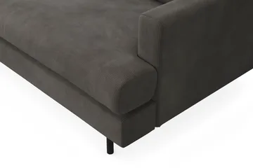 Menard Compact 3-personers Venstrevendt L-formet Divansofa i Manchester - Mørkegrå - Møbler - Sofaer - Sofa med chaiselong