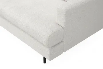 Menard Compact 3-personers Venstrevendt L-formet Divansofa i Bouclé - Hvid - Møbler - Sofaer - Sofa med chaiselong