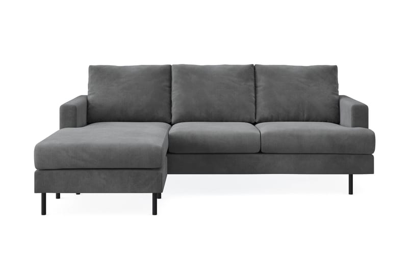 Menard Compact 3-personers Venstrevendt L-formet Divansofa i Manchester, Grå