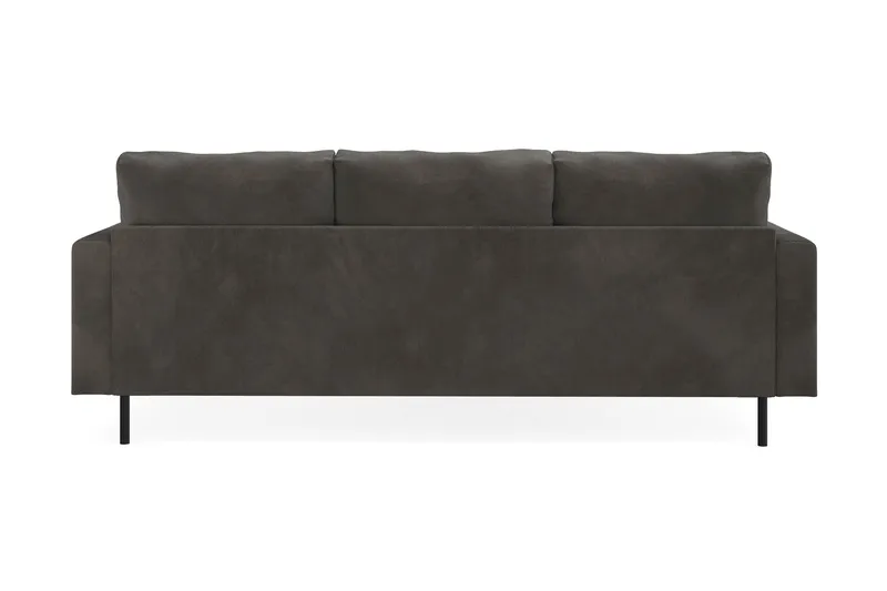 Menard Compact 3-personers Venstrevendt L-formet Divansofa i Manchester - Mørkegrå - Møbler - Sofaer - Sofa med chaiselong