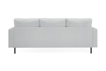 Menard Compact 3-personers Højrevendt L-formet Divansofa i Stof - Lysegrå - Møbler - Sofaer - Sofa med chaiselong