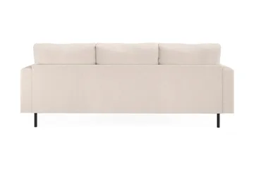 Menard Compact 3-personers Venstrevendt L-formet Divansofa i Stof - Beige - Møbler - Sofaer - Sofa med chaiselong