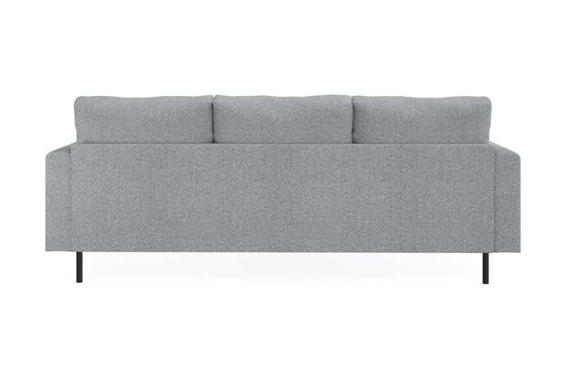 Menard Compact 3-personers Venstrevendt L-formet Divansofa i Stof - Grå - Møbler - Sofaer - Sofa med chaiselong