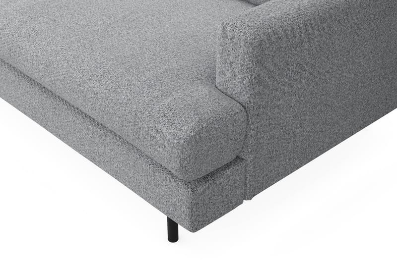 Menard Compact 3-personers Venstrevendt L-formet Divansofa i Stof - Grå - Møbler - Sofaer - Sofa med chaiselong