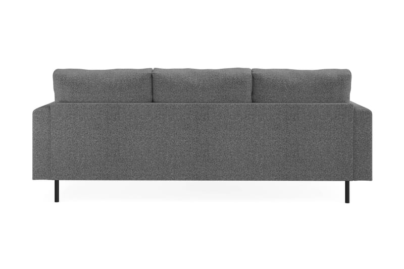 Menard Compact 3-personers Venstrevendt L-formet Divansofa i Stof - Mørkegrå - Møbler - Sofaer - Sofa med chaiselong