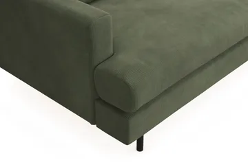Menard Compact 3-personers Højrevendt L-formet Divansofa i Manchester - Grøn - Møbler - Sofaer - Sofa med chaiselong